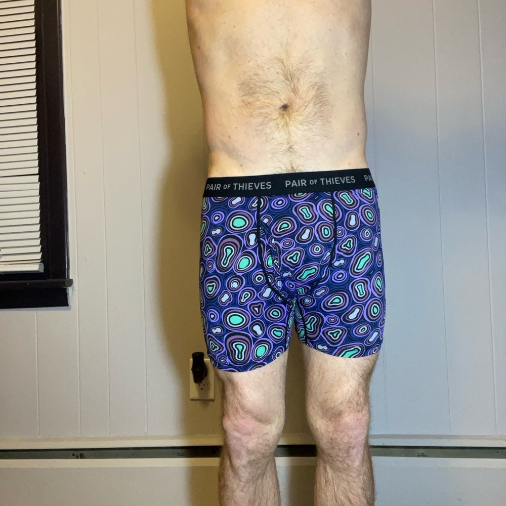 Men's Vibrant Purple Boxer Briefs - Picture 2 of 5